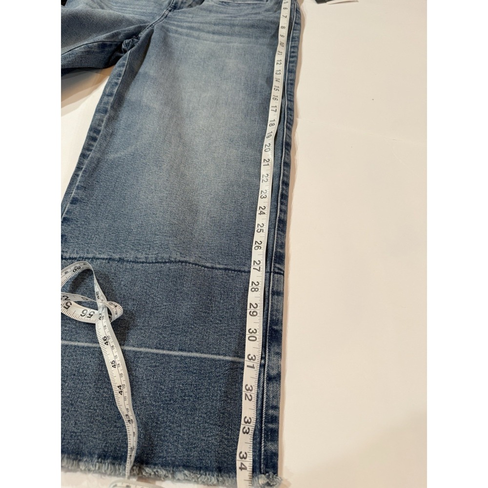 Talbots Wide Leg Crop Jean Mattituck Wash Blue Stretch Denim Size 10 NEW Cotton - Picture 6 of 10